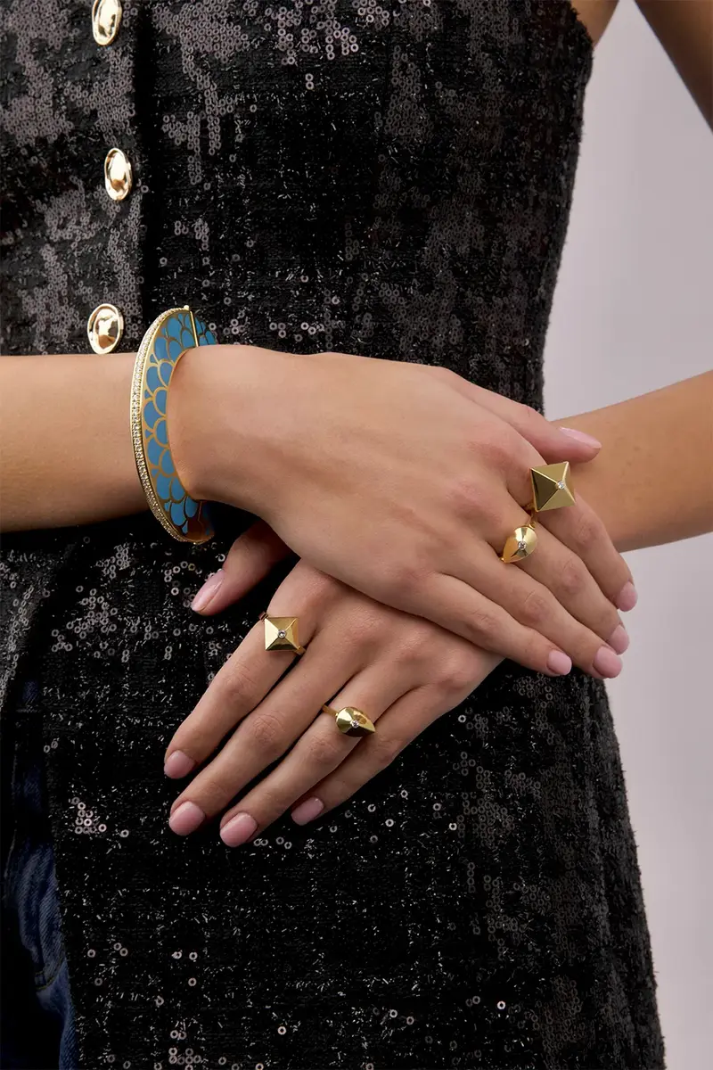 ALETTO BROTHERS Diamond Blue Orbella Bangle Bracelet | Thumbnail 2