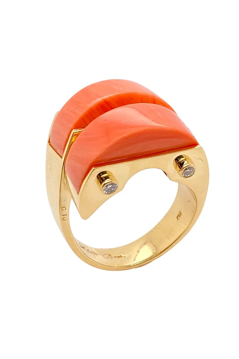 ALETTO BROTHERS Coral Diamond Arcelle Ring