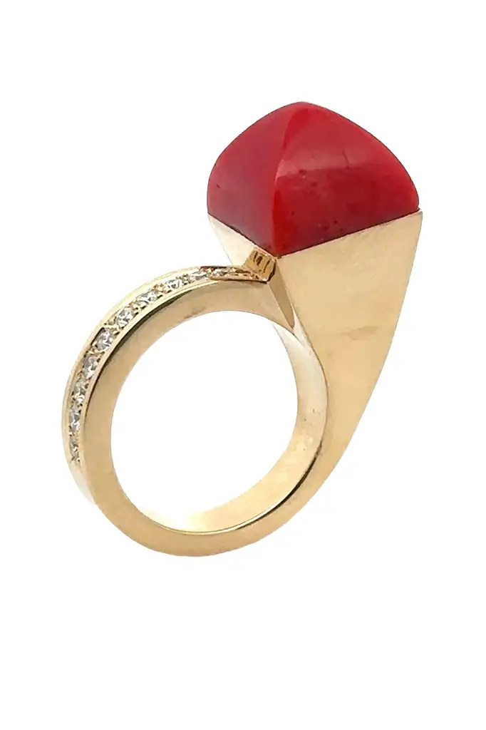ALETTO BROTHERS Coral Diamond Vetra Ring