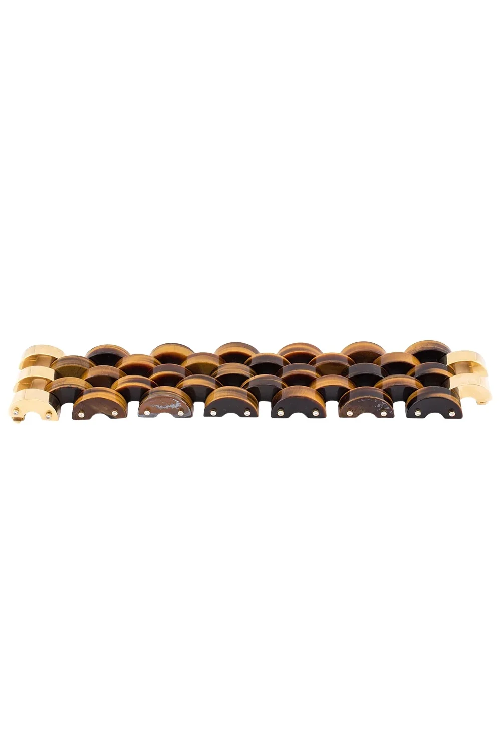 ALETTO BROTHERS Diamond Tigers Eye Cedar Bracelet