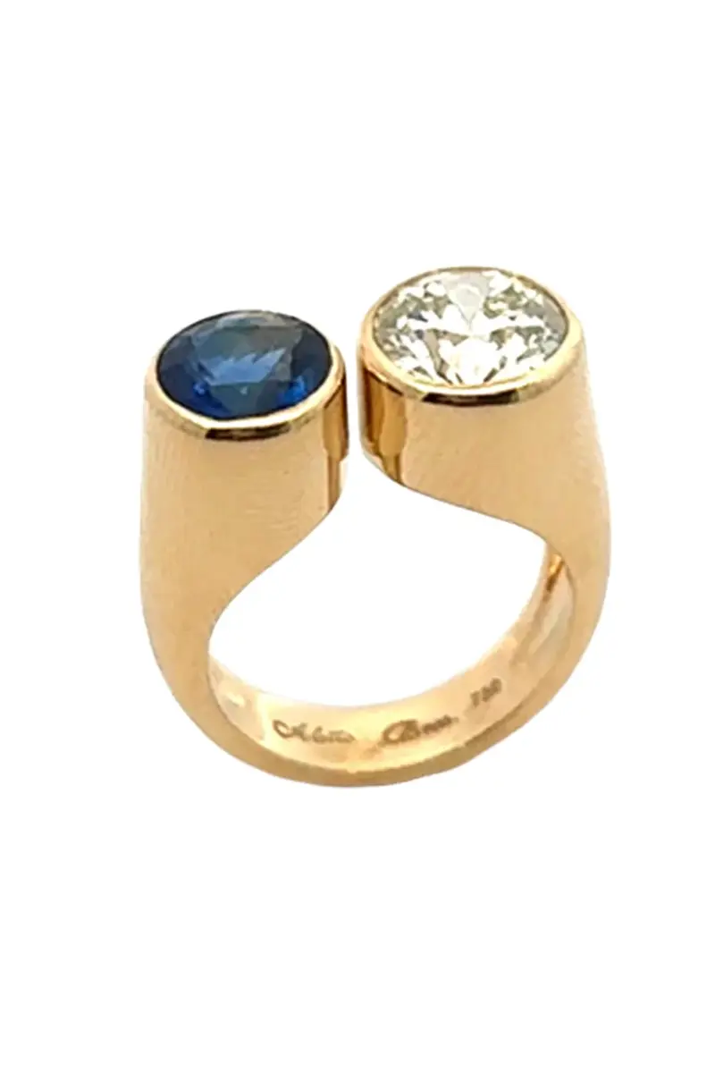 Sapphire Diamond Armonia Ring