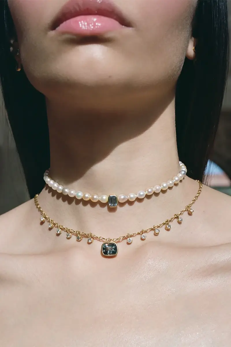 CAMILLE BEINHORN Grey Spinel Diamond Necklace | Thumbnail 2 CAMILLE BEINHORN Grey Spinel Diamond Necklace | Thumbnail 2