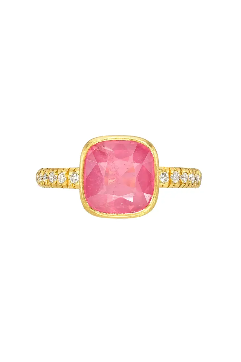 Mahenge Spinel Bezel Ring Mahenge Spinel Bezel Ring