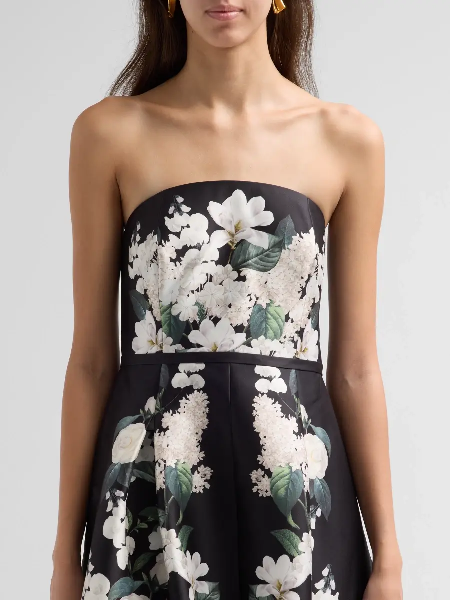 Noir Sachin & Babi Women's Gillian Floral Strapless A-Line Gown | Thumbnail 5 Noir Sachin & Babi Women's Gillian Floral Strapless A-Line Gown | Thumbnail 5