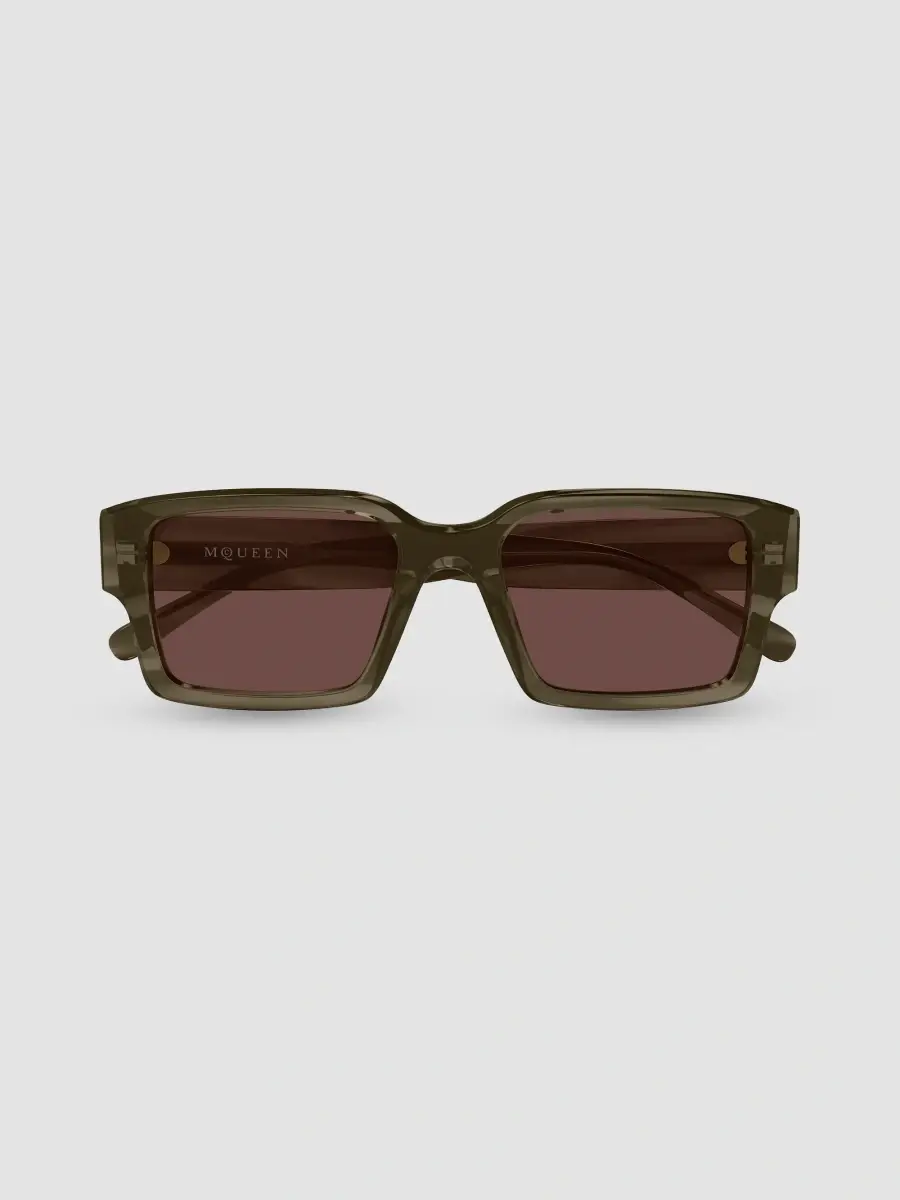 Alexander McQueen Men's Logo 53MM Squared Sunglasses | Thumbnail 2 Alexander McQueen Men's Logo 53MM Squared Sunglasses | Thumbnail 2