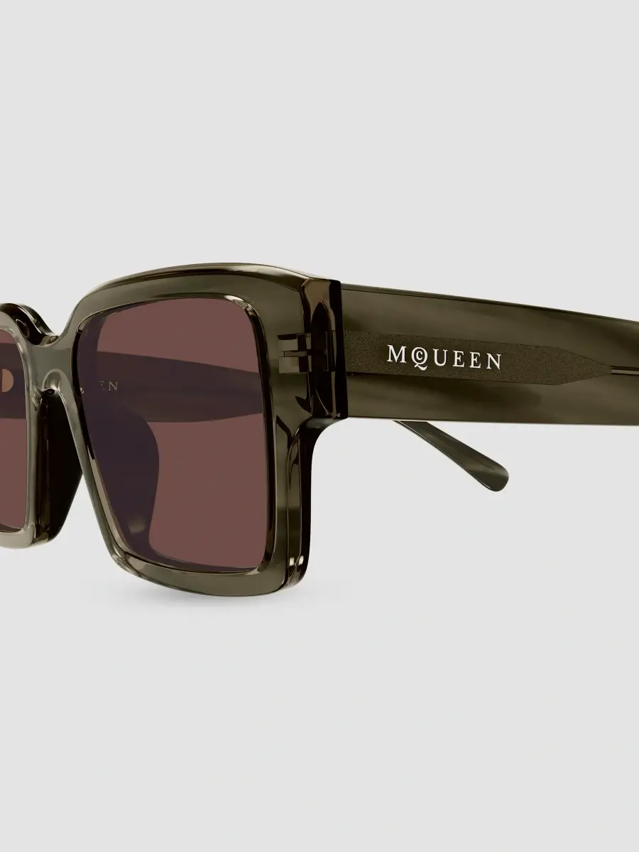 Alexander McQueen Men's Logo 53MM Squared Sunglasses | Thumbnail 3 Alexander McQueen Men's Logo 53MM Squared Sunglasses | Thumbnail 3