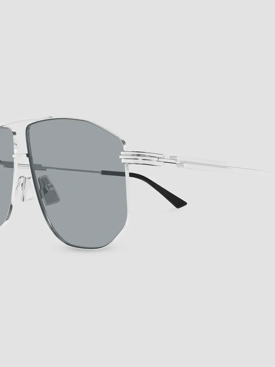 Bottega Veneta Men's Ribbon Bv1509S Snap Ribbon 59MM Metal Navigator Sunglasses | Thumbnail 3 Bottega Veneta Men's Ribbon Bv1509S Snap Ribbon 59MM Metal Navigator Sunglasses | Thumbnail 3