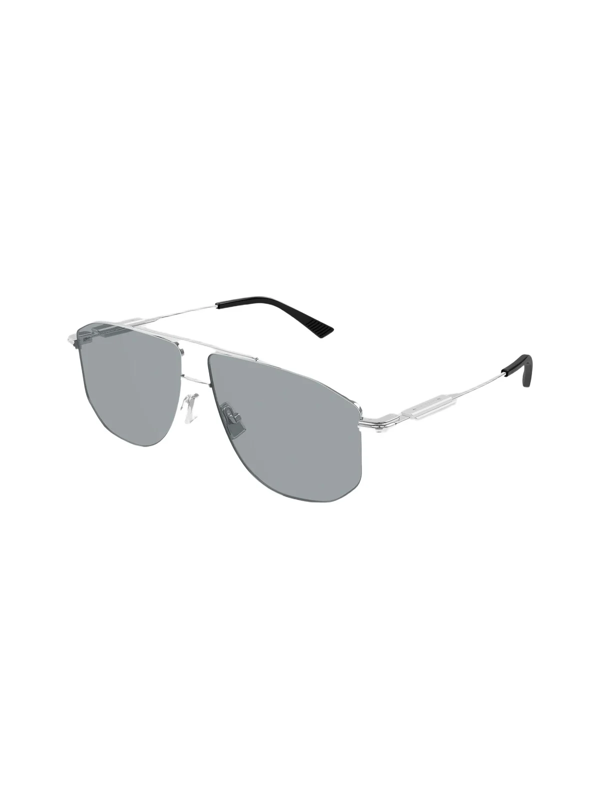 Bottega Veneta Men's Ribbon Bv1509S Snap Ribbon 59MM Metal Navigator Sunglasses