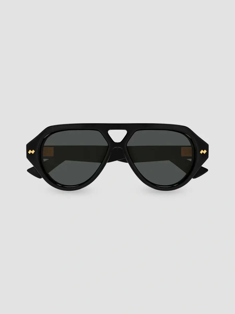 Bottega Veneta Men's STUDS 56MM Ribbon Pilot Sunglasses | Thumbnail 2 Bottega Veneta Men's STUDS 56MM Ribbon Pilot Sunglasses | Thumbnail 2