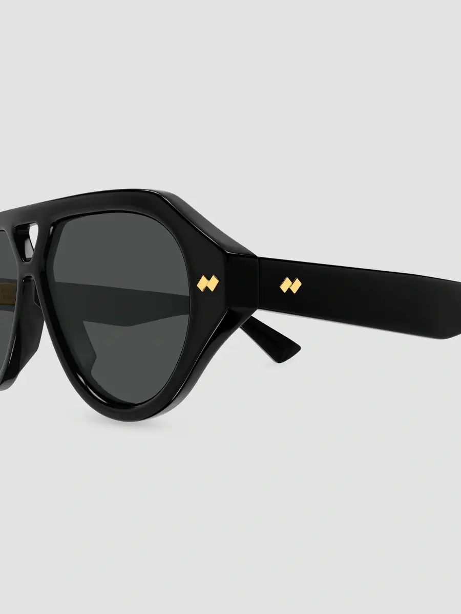 Bottega Veneta Men's STUDS 56MM Ribbon Pilot Sunglasses | Thumbnail 3 Bottega Veneta Men's STUDS 56MM Ribbon Pilot Sunglasses | Thumbnail 3
