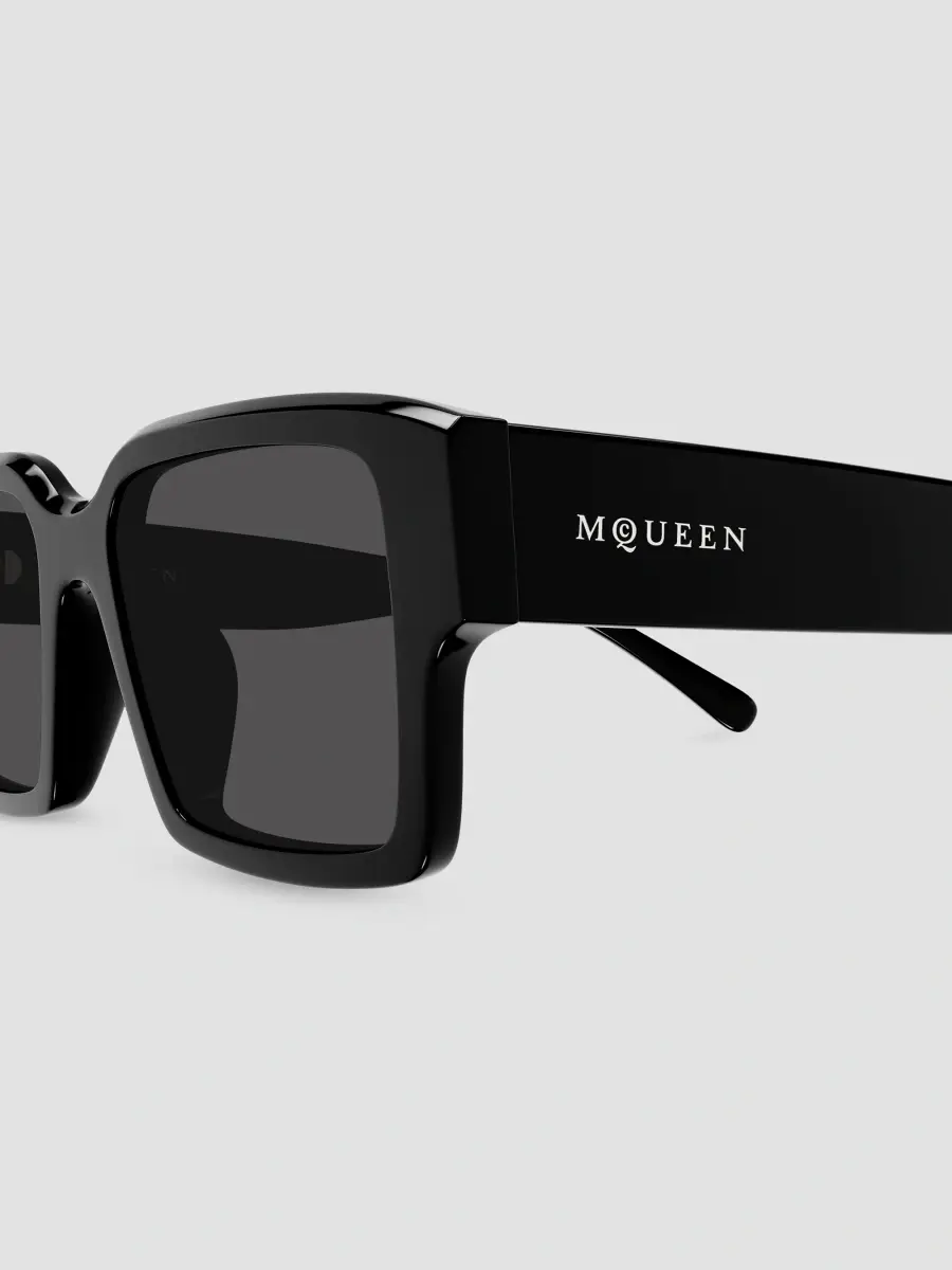Alexander McQueen Men's Logo 53MM Squared Sunglasses | Thumbnail 3 Alexander McQueen Men's Logo 53MM Squared Sunglasses | Thumbnail 3