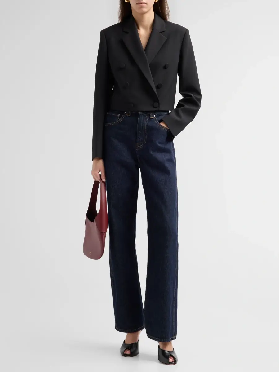 A.L.C. A. L.C. Women's Margot Virgin Wool-Blend Crop Jacket | Thumbnail 2 A.L.C. A. L.C. Women's Margot Virgin Wool-Blend Crop Jacket | Thumbnail 2