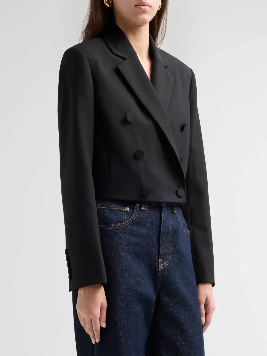 A.L.C. A. L.C. Women's Margot Virgin Wool-Blend Crop Jacket | Thumbnail 4 A.L.C. A. L.C. Women's Margot Virgin Wool-Blend Crop Jacket | Thumbnail 4