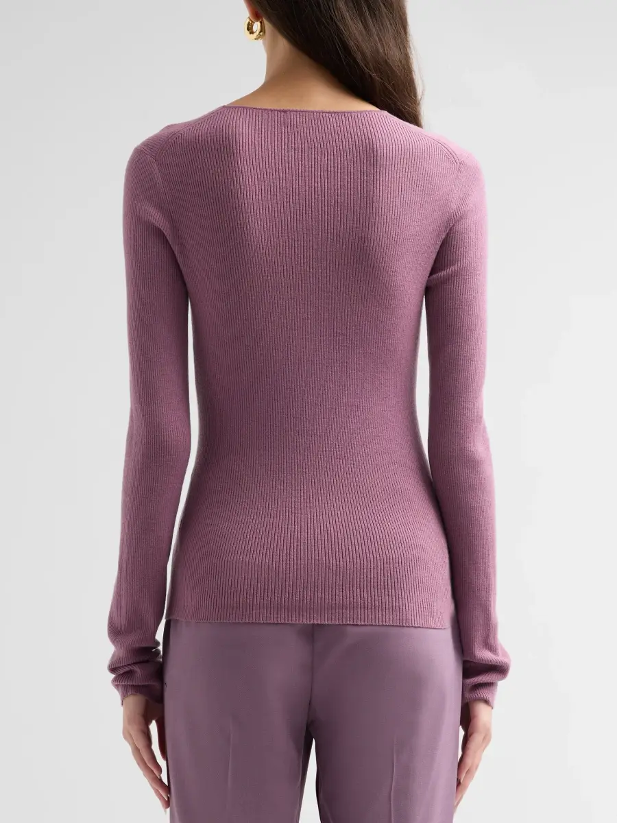 A.L.C. A. L.C. Women's Tate Virgin Wool-Blend V-Neck Sweater | Thumbnail 3