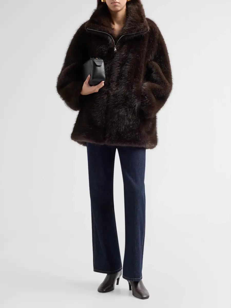 A.L.C. A. L.C. Women's Jade Faux-Fur Jacket | Thumbnail 2 A.L.C. A. L.C. Women's Jade Faux-Fur Jacket | Thumbnail 2