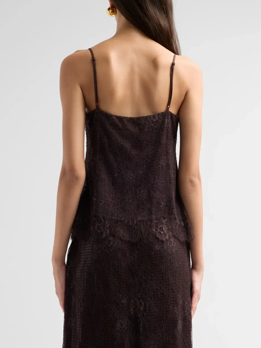 A.L.C. A. L.C. Women's Ariana Sequined Lace Camisole Top | Thumbnail 3 A.L.C. A. L.C. Women's Ariana Sequined Lace Camisole Top | Thumbnail 3