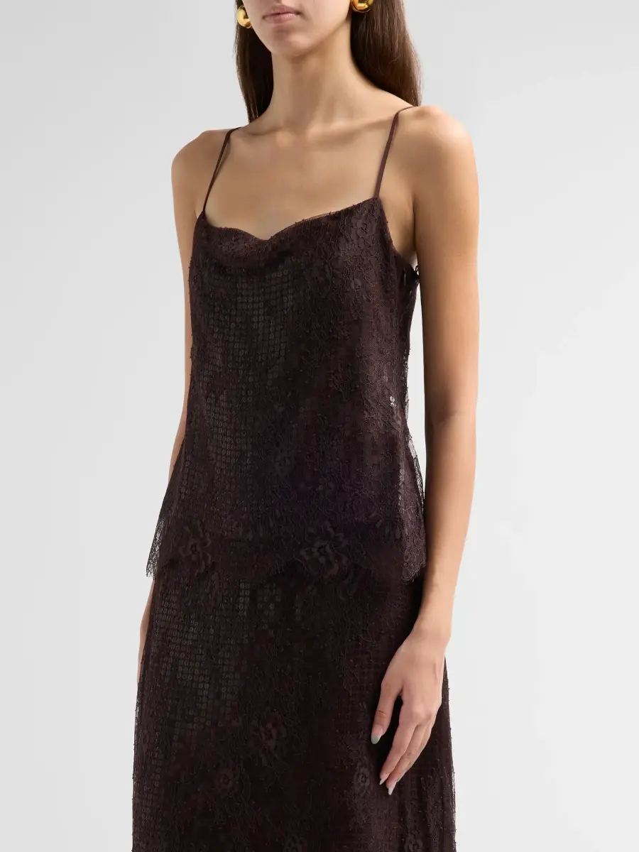 A.L.C. A. L.C. Women's Ariana Sequined Lace Camisole Top | Thumbnail 4 A.L.C. A. L.C. Women's Ariana Sequined Lace Camisole Top | Thumbnail 4