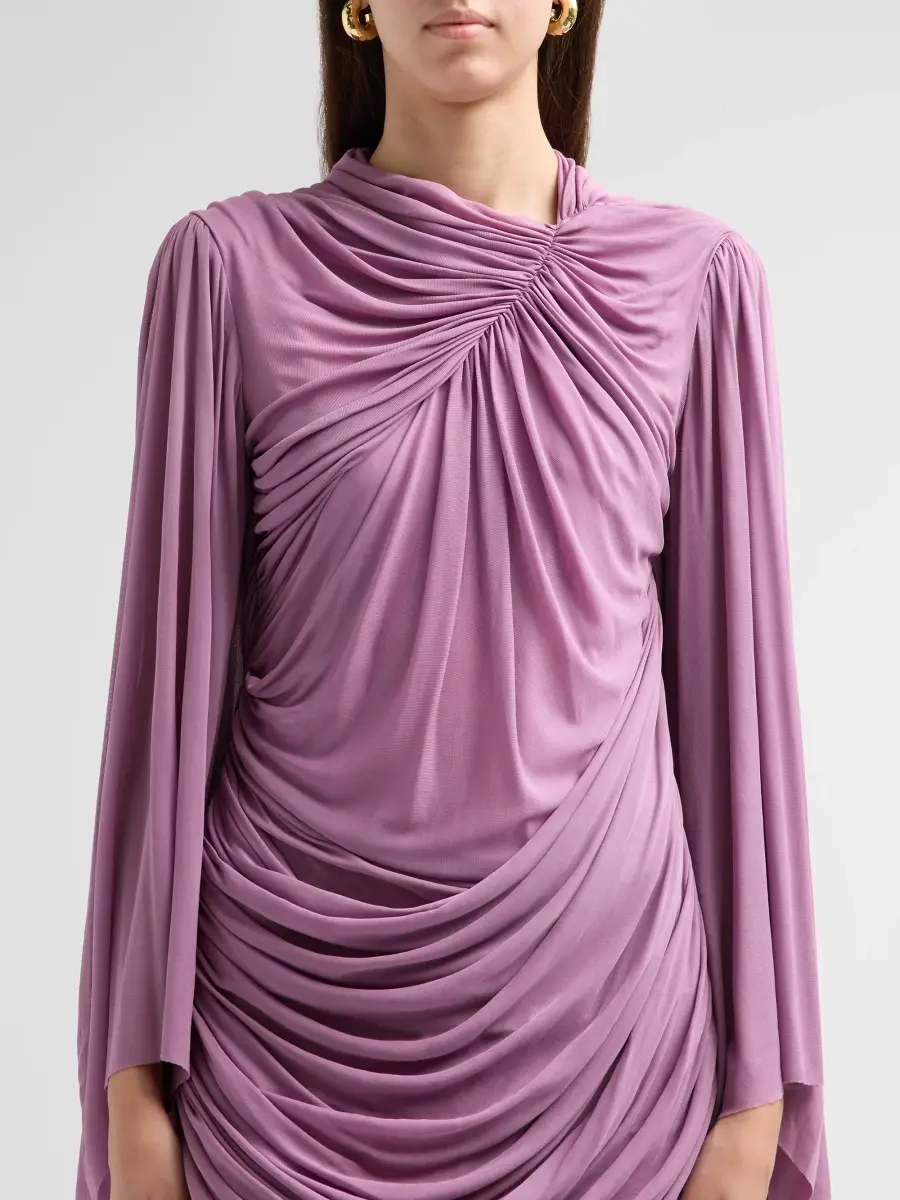 A.L.C. A. L.C. Women's Celia Draped Bell-Sleeve Mini Dress | Thumbnail 5