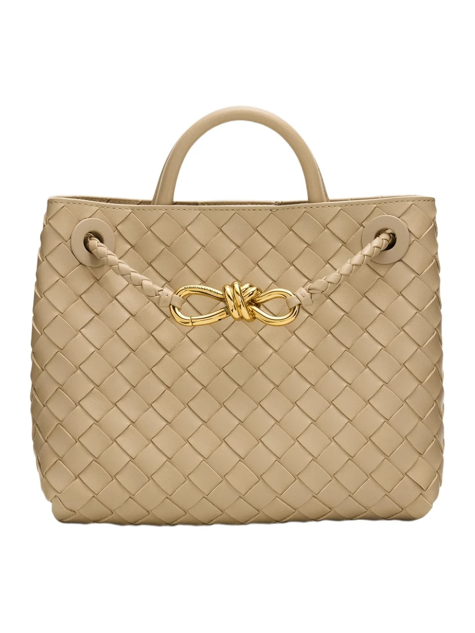 Women's Andiamo Small Intrecciato-Leather Top-Handle Bag Women's Andiamo Small Intrecciato-Leather Top-Handle Bag