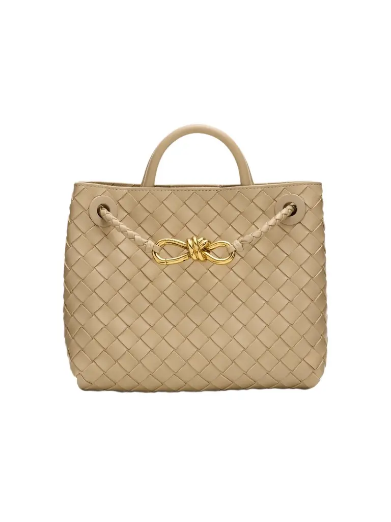 Bottega Veneta Women's Andiamo Small Intrecciato-Leather Top-Handle Bag