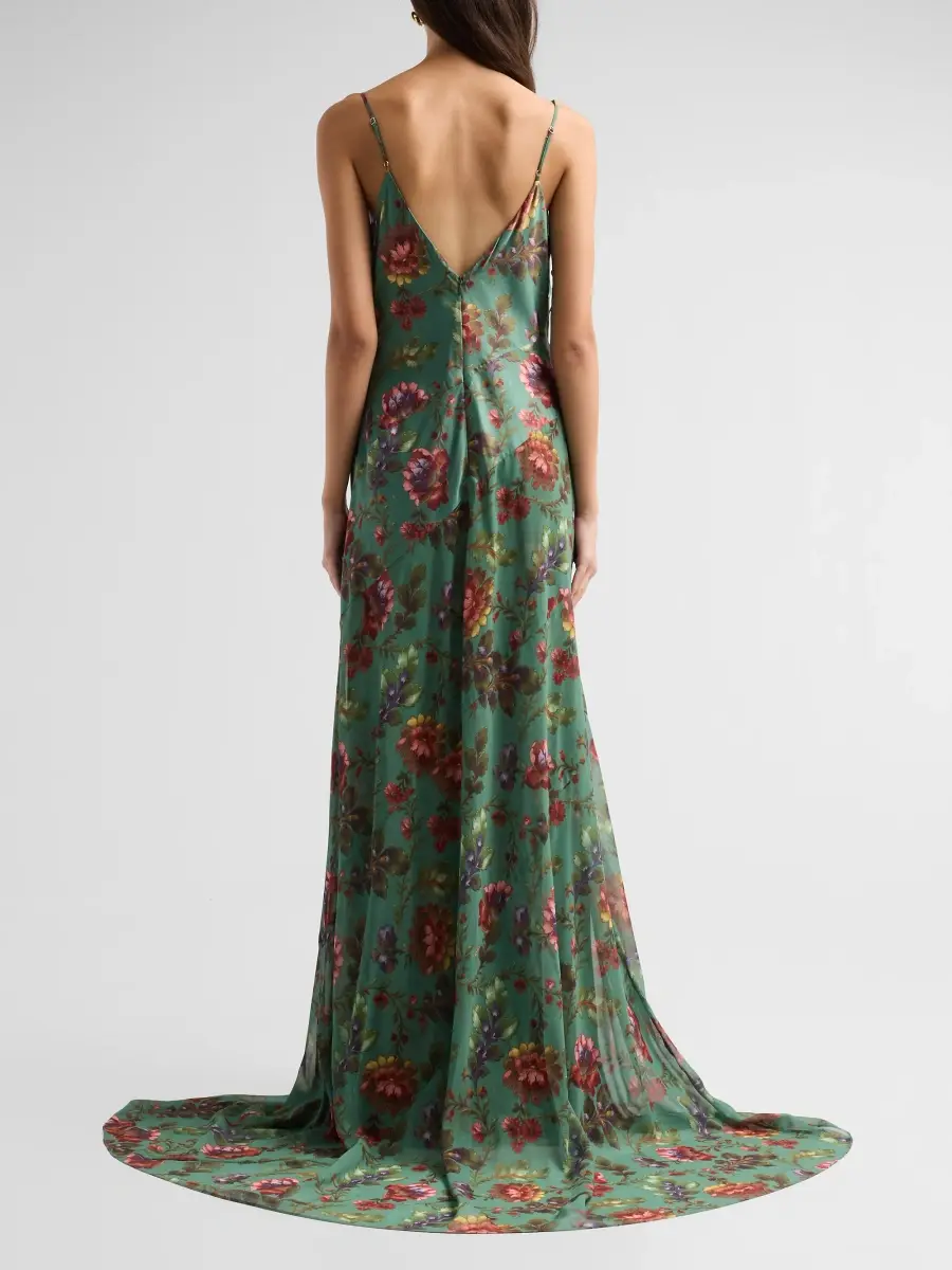 Cinq à Sept Women's Fresco Floral Vionette Gown | Thumbnail 3 Cinq à Sept Women's Fresco Floral Vionette Gown | Thumbnail 3