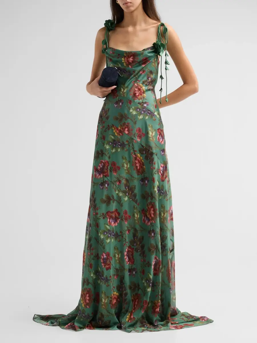 Cinq à Sept Women's Fresco Floral Vionette Gown | Thumbnail 4 Cinq à Sept Women's Fresco Floral Vionette Gown | Thumbnail 4
