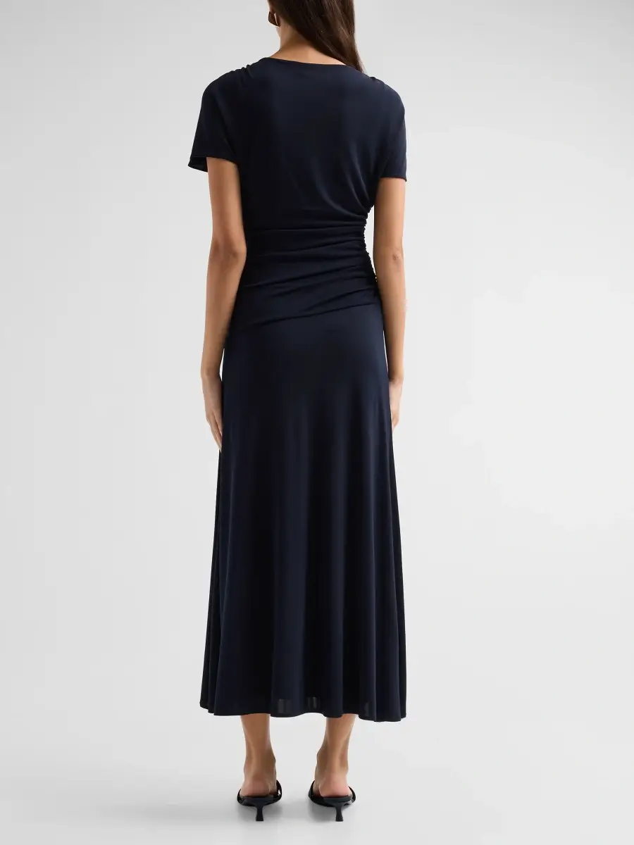 Cinq à Sept Women's Avielle Draped Midi Dress | Thumbnail 3 Cinq à Sept Women's Avielle Draped Midi Dress | Thumbnail 3