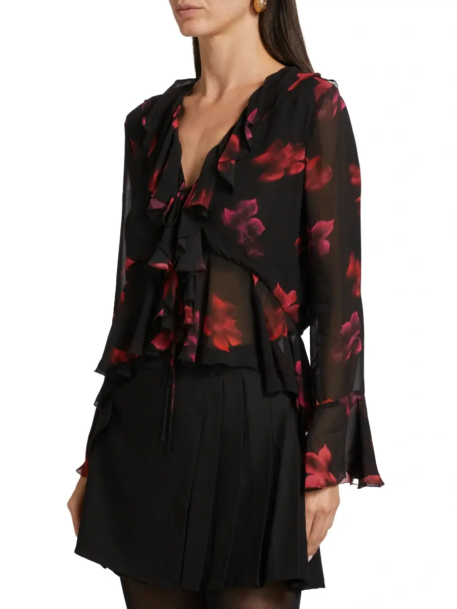 RAILS Women's Nicoletta Floral Chiffon Top | Thumbnail 4 RAILS Women's Nicoletta Floral Chiffon Top | Thumbnail 4
