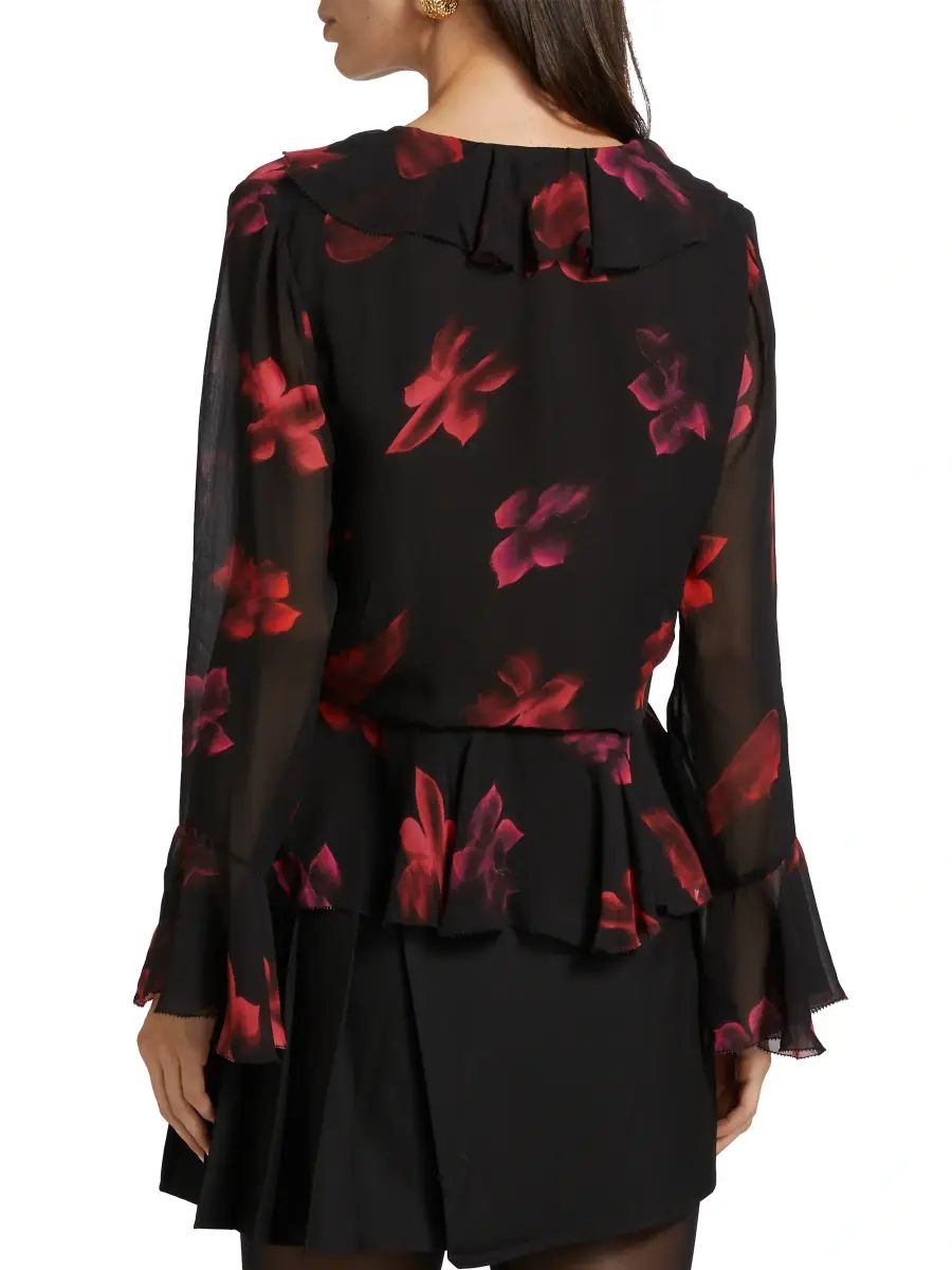 RAILS Women's Nicoletta Floral Chiffon Top | Thumbnail 5 RAILS Women's Nicoletta Floral Chiffon Top | Thumbnail 5