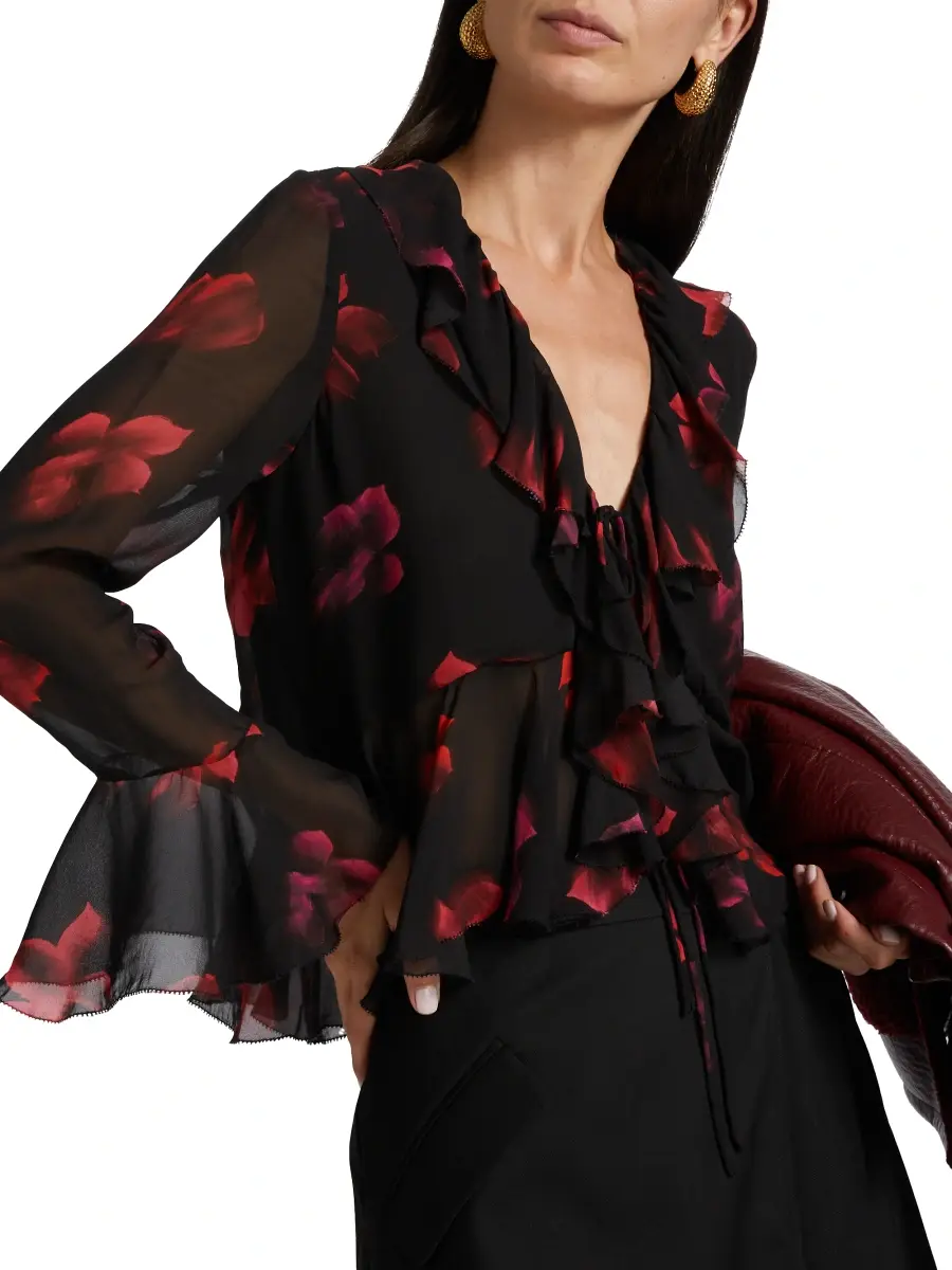 RAILS Women's Nicoletta Floral Chiffon Top | Thumbnail 6 RAILS Women's Nicoletta Floral Chiffon Top | Thumbnail 6