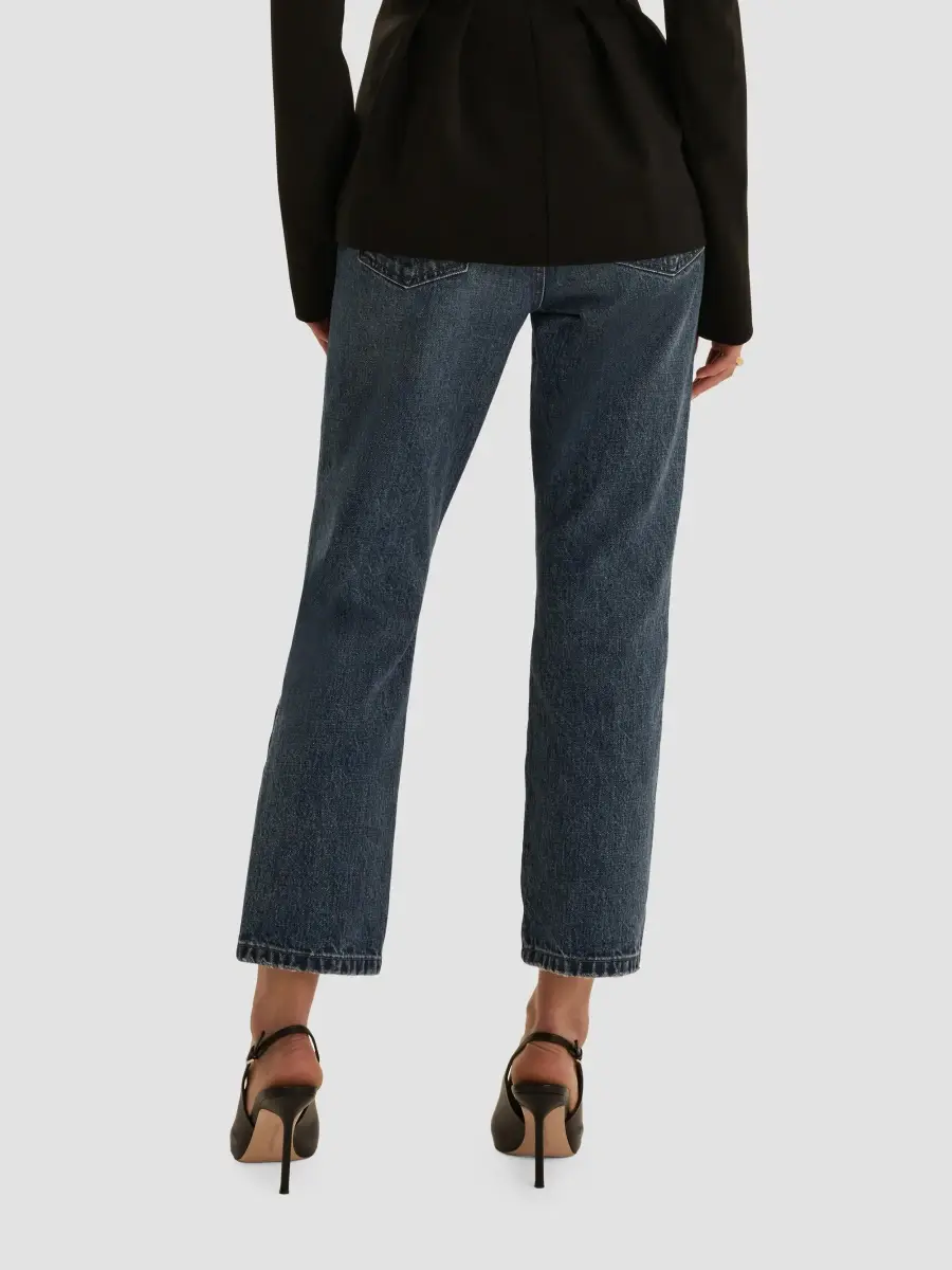 Favorite Daughter Women's The Dot Mid-Rise Straight Ankle Jeans | Thumbnail 3 Favorite Daughter Women's The Dot Mid-Rise Straight Ankle Jeans | Thumbnail 3