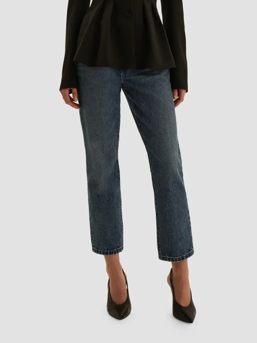 Favorite Daughter Women's The Dot Mid-Rise Straight Ankle Jeans | Thumbnail 4 Favorite Daughter Women's The Dot Mid-Rise Straight Ankle Jeans | Thumbnail 4