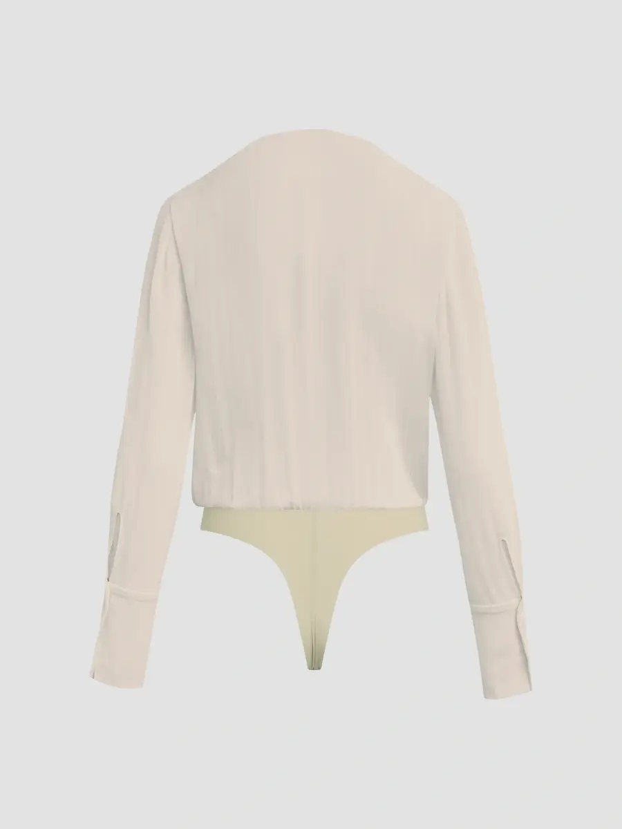 Favorite Daughter Women's The Stripe Jacquard Date Blouse Bodysuit | Thumbnail 6 Favorite Daughter Women's The Stripe Jacquard Date Blouse Bodysuit | Thumbnail 6