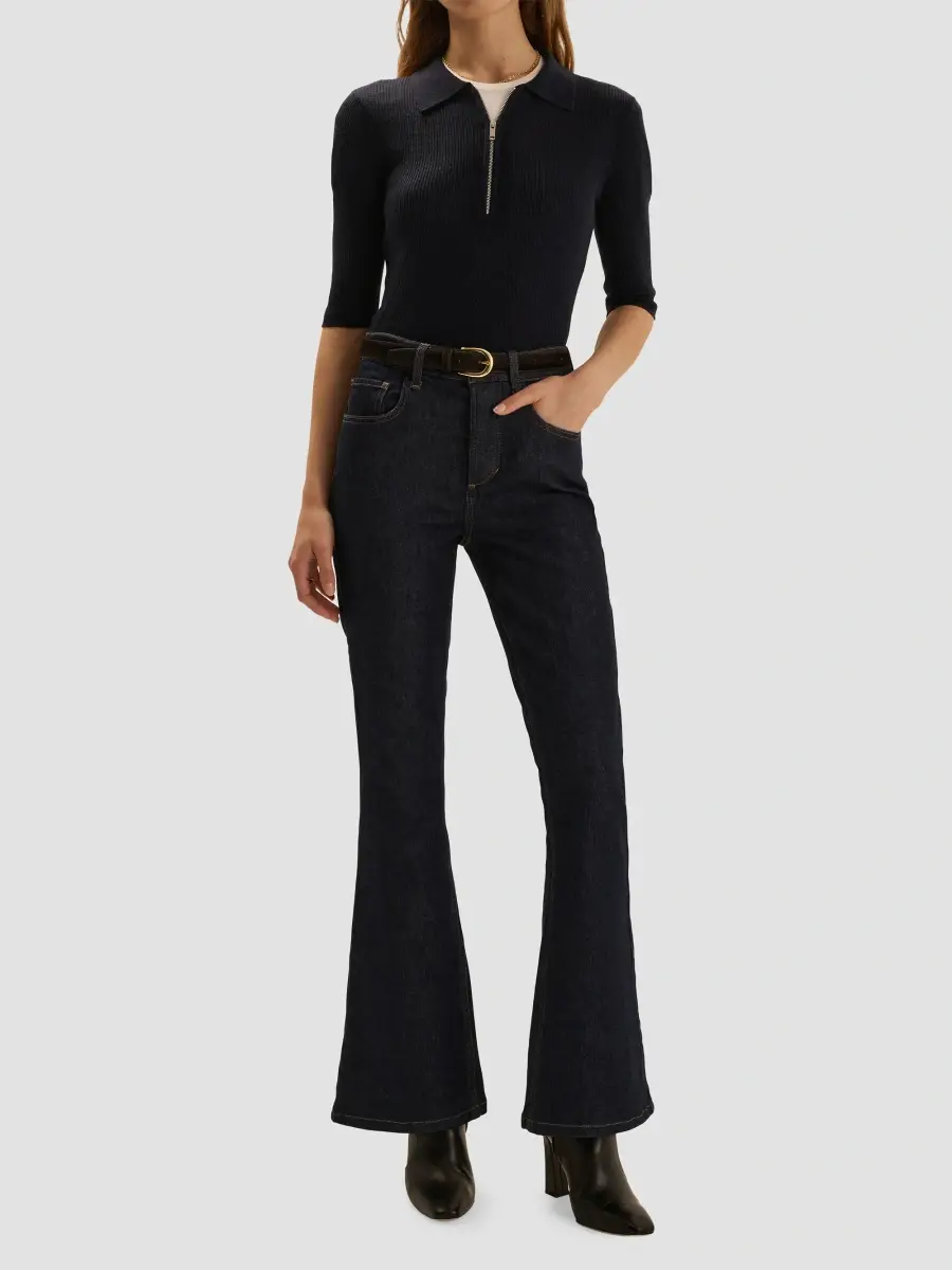 Favorite Daughter Women's The Maurice Flare Mid-Rise Jeans | Thumbnail 2