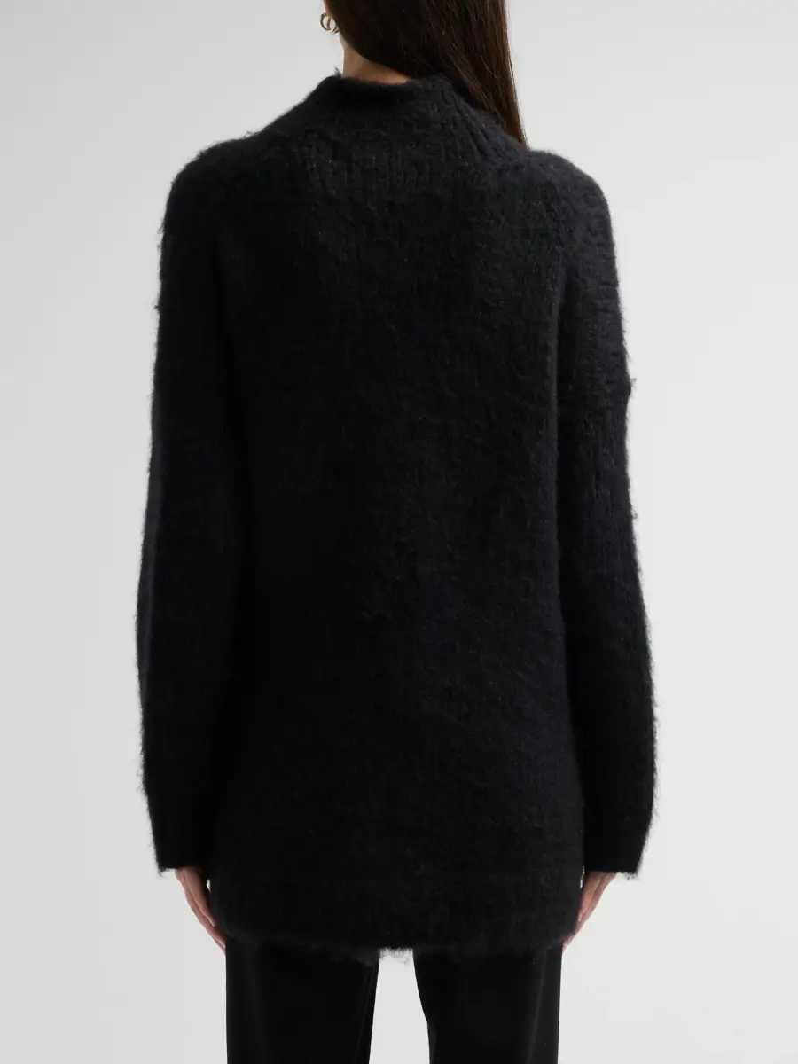 Vince Women's Mock Turtleneck Brushed Wool-Blend Oversized Sweater | Thumbnail 3 Vince Women's Mock Turtleneck Brushed Wool-Blend Oversized Sweater | Thumbnail 3