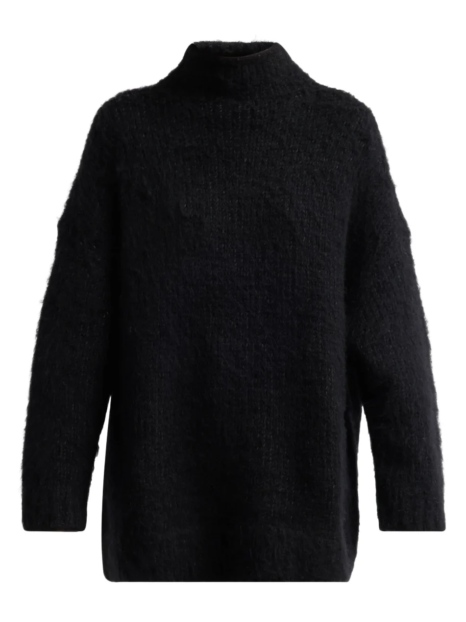 Vince Women's Mock Turtleneck Brushed Wool-Blend Oversized Sweater