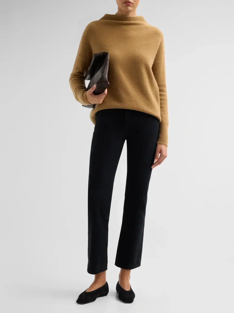 Vince Women's Funnelneck Cashmere Sweater | Thumbnail 2 Vince Women's Funnelneck Cashmere Sweater | Thumbnail 2