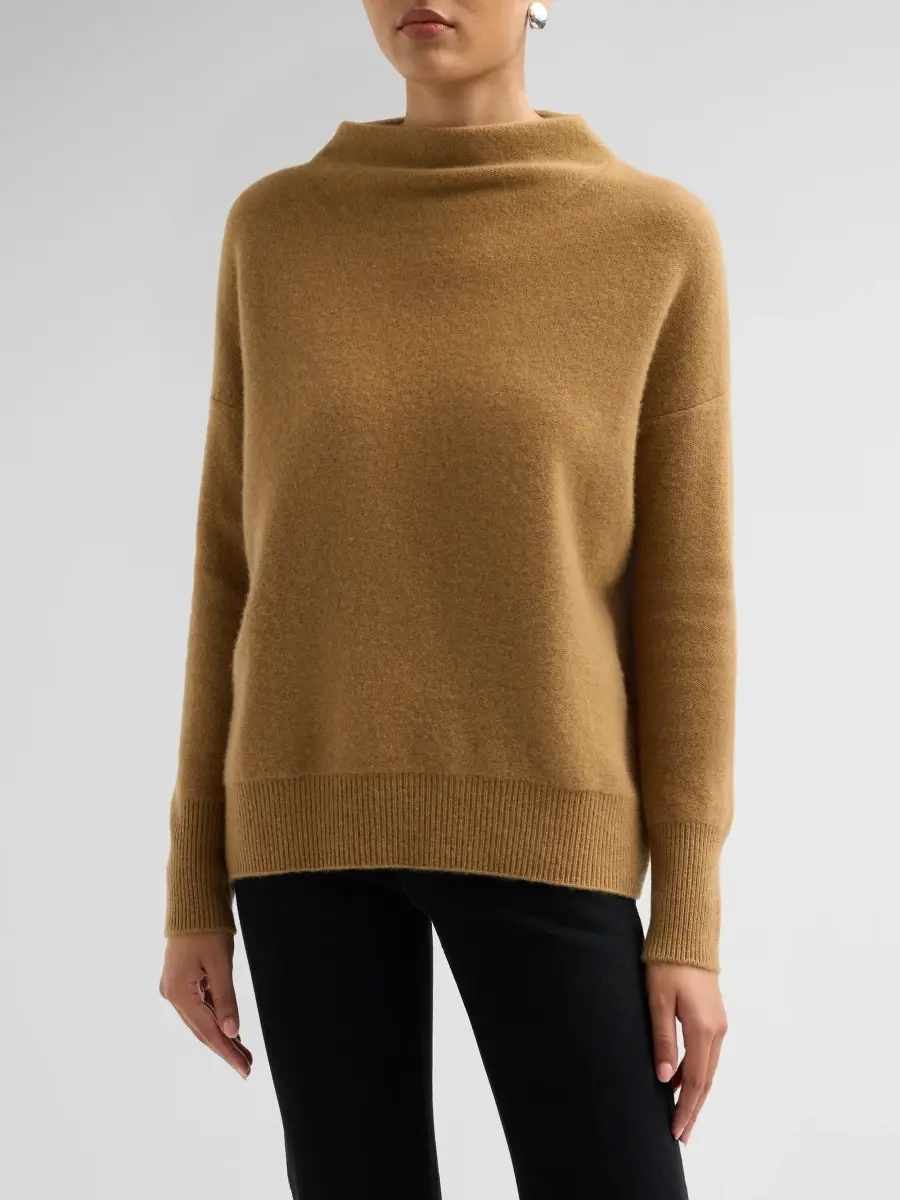 Vince Women's Funnelneck Cashmere Sweater | Thumbnail 4 Vince Women's Funnelneck Cashmere Sweater | Thumbnail 4