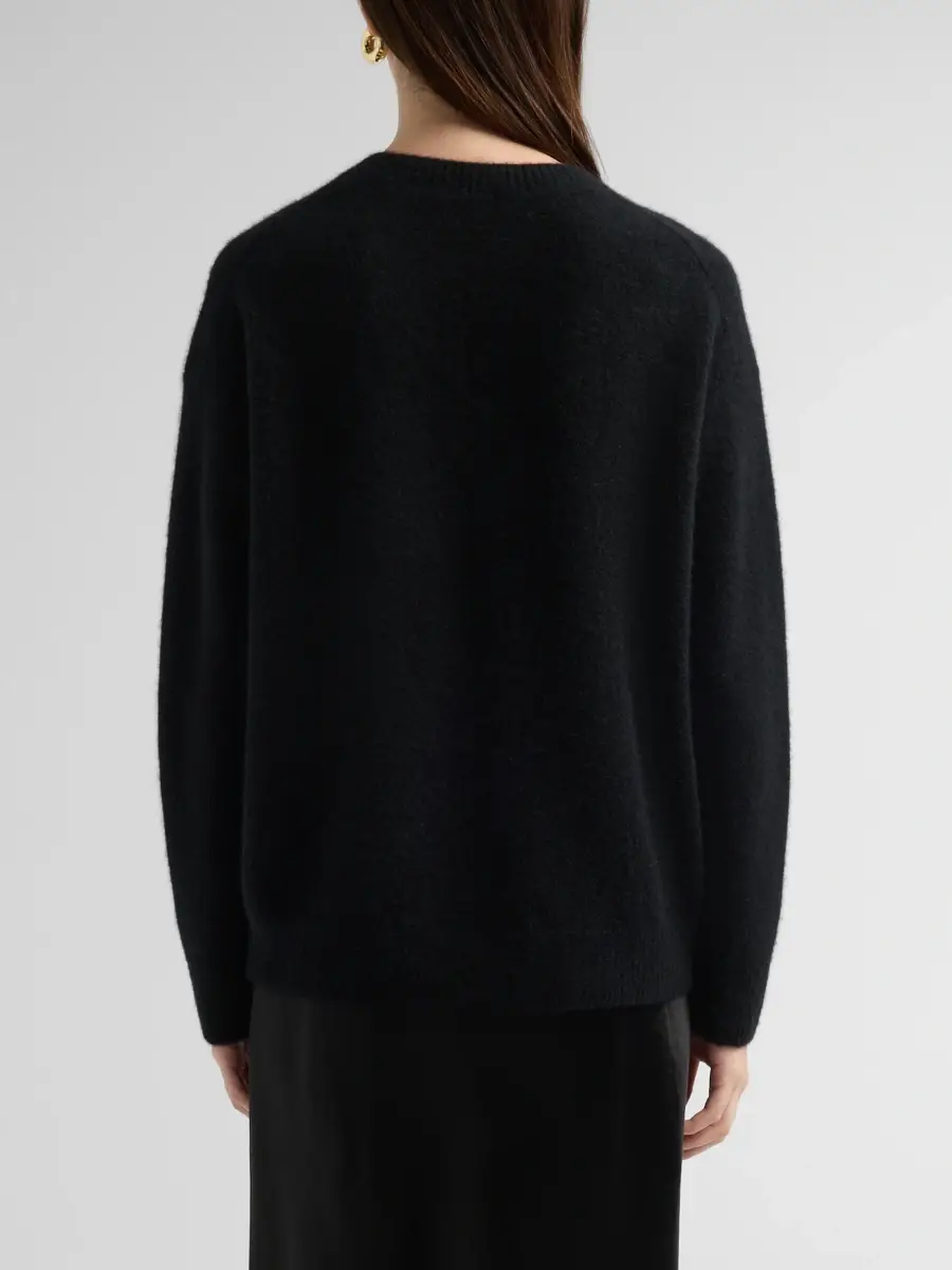 Vince Women's Boiled Cashmere Crewneck Sweater | Thumbnail 3 Vince Women's Boiled Cashmere Crewneck Sweater | Thumbnail 3