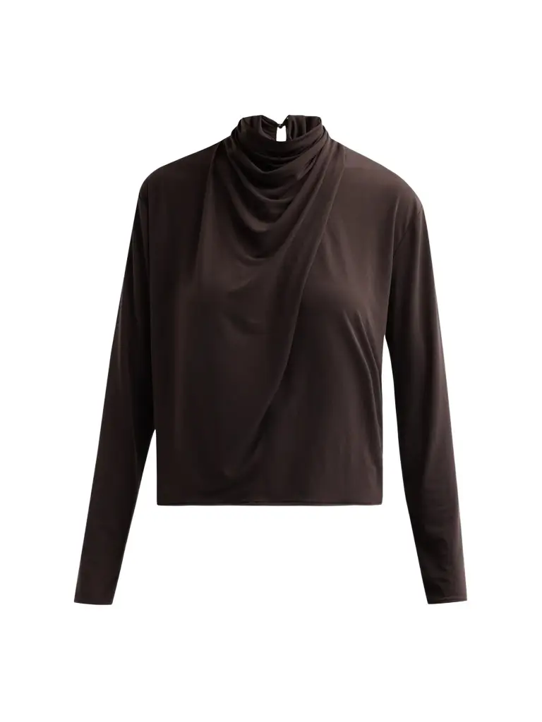 Women's Draped Cowl Blouse Women's Draped Cowl Blouse