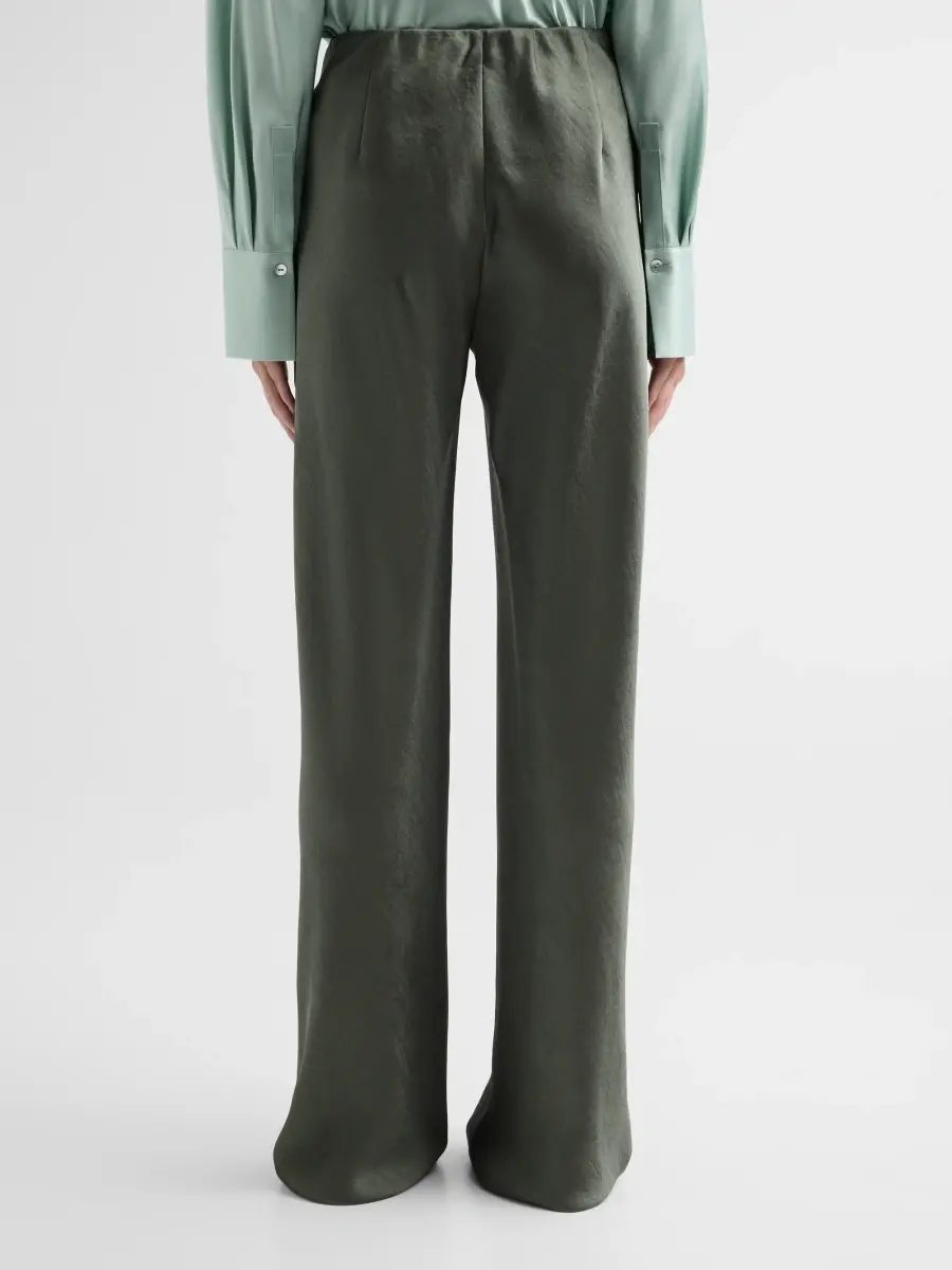 Vince Women's Colette High-Rise Fluid Satin Bias Pants | Thumbnail 3 Vince Women's Colette High-Rise Fluid Satin Bias Pants | Thumbnail 3