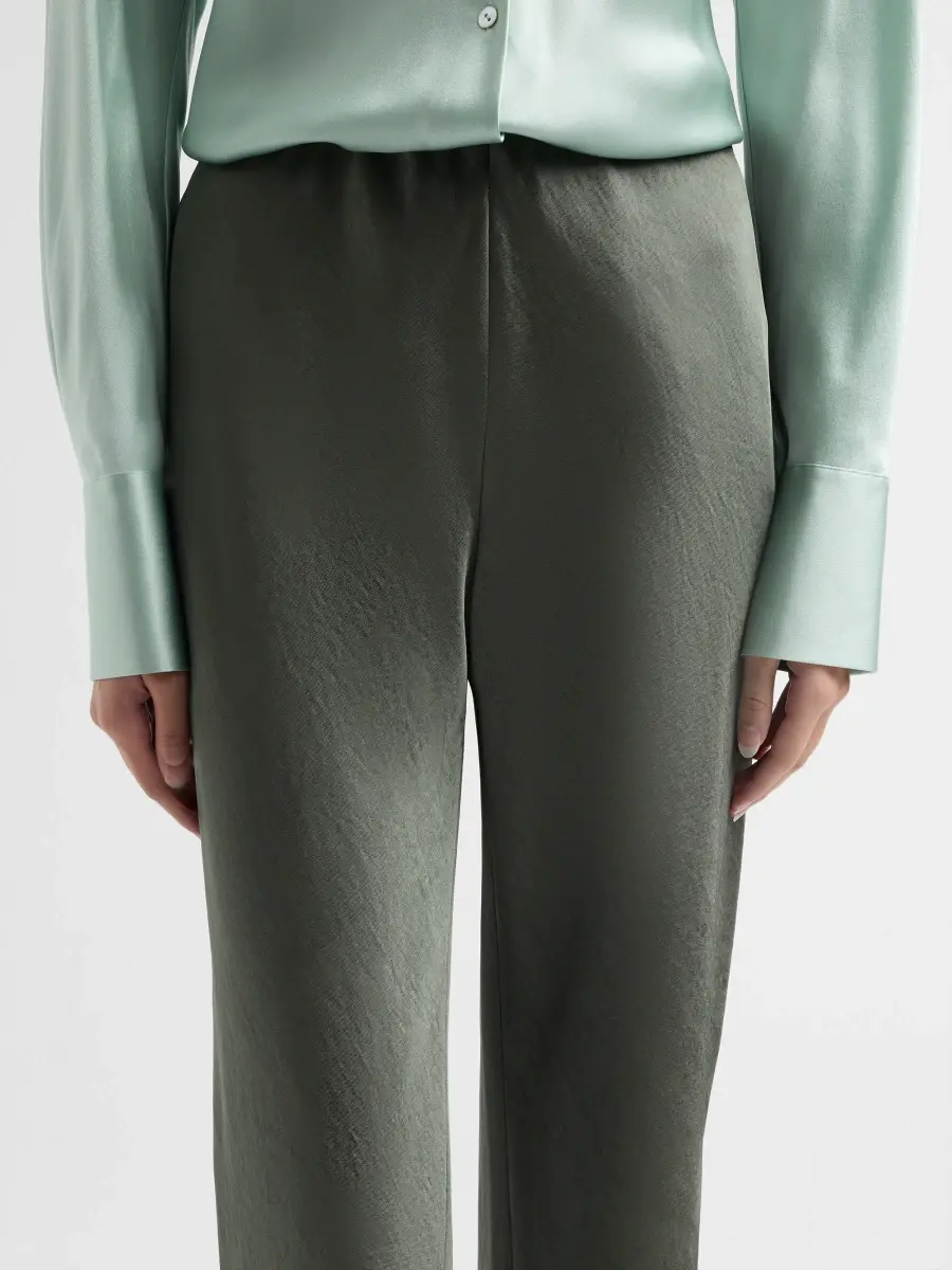 Vince Women's Colette High-Rise Fluid Satin Bias Pants | Thumbnail 5 Vince Women's Colette High-Rise Fluid Satin Bias Pants | Thumbnail 5