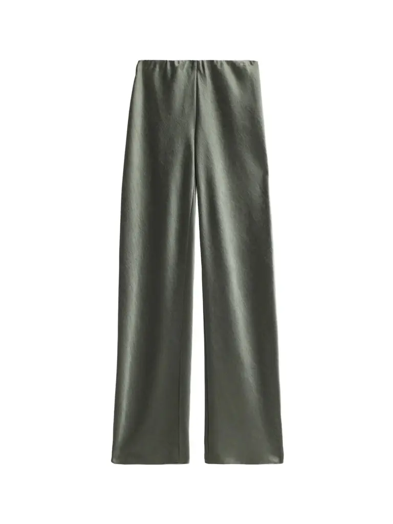 Vince Women's Colette High-Rise Fluid Satin Bias Pants