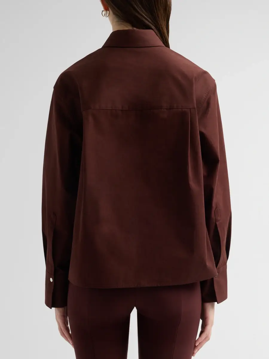 Vince Women's Cotton Snap-Front Shirt | Thumbnail 3 Vince Women's Cotton Snap-Front Shirt | Thumbnail 3