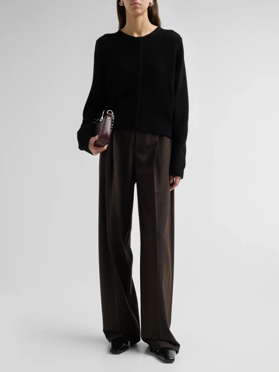 Vince Women's Mixed-Media Cardigan | Thumbnail 2 Vince Women's Mixed-Media Cardigan | Thumbnail 2