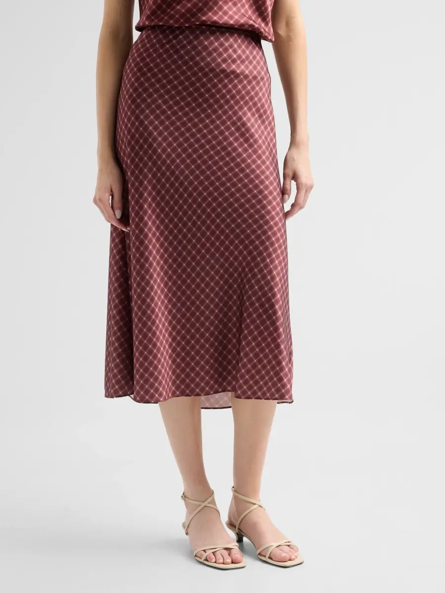 Vince Women's Ombrê Plaid Slip Skirt | Thumbnail 4 Vince Women's Ombrê Plaid Slip Skirt | Thumbnail 4
