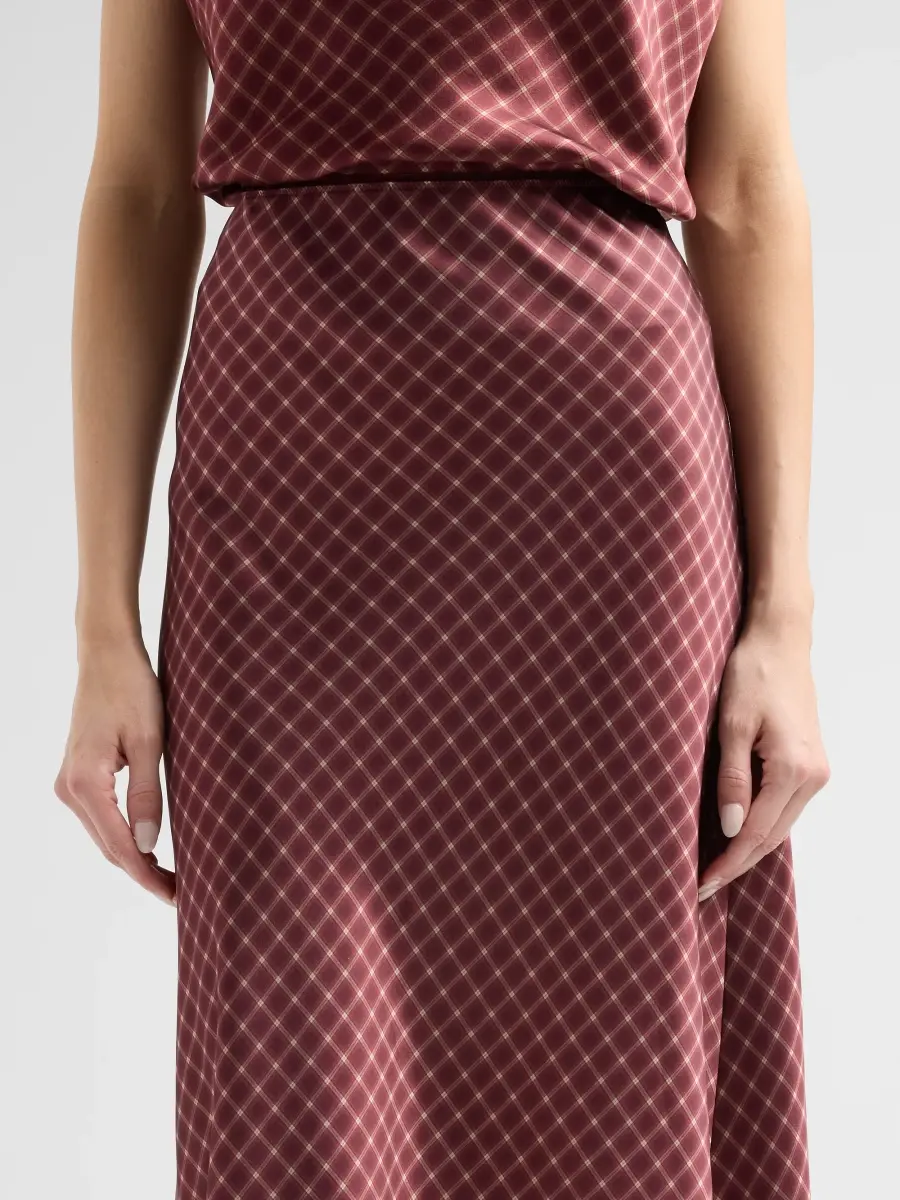 Vince Women's Ombrê Plaid Slip Skirt | Thumbnail 5 Vince Women's Ombrê Plaid Slip Skirt | Thumbnail 5