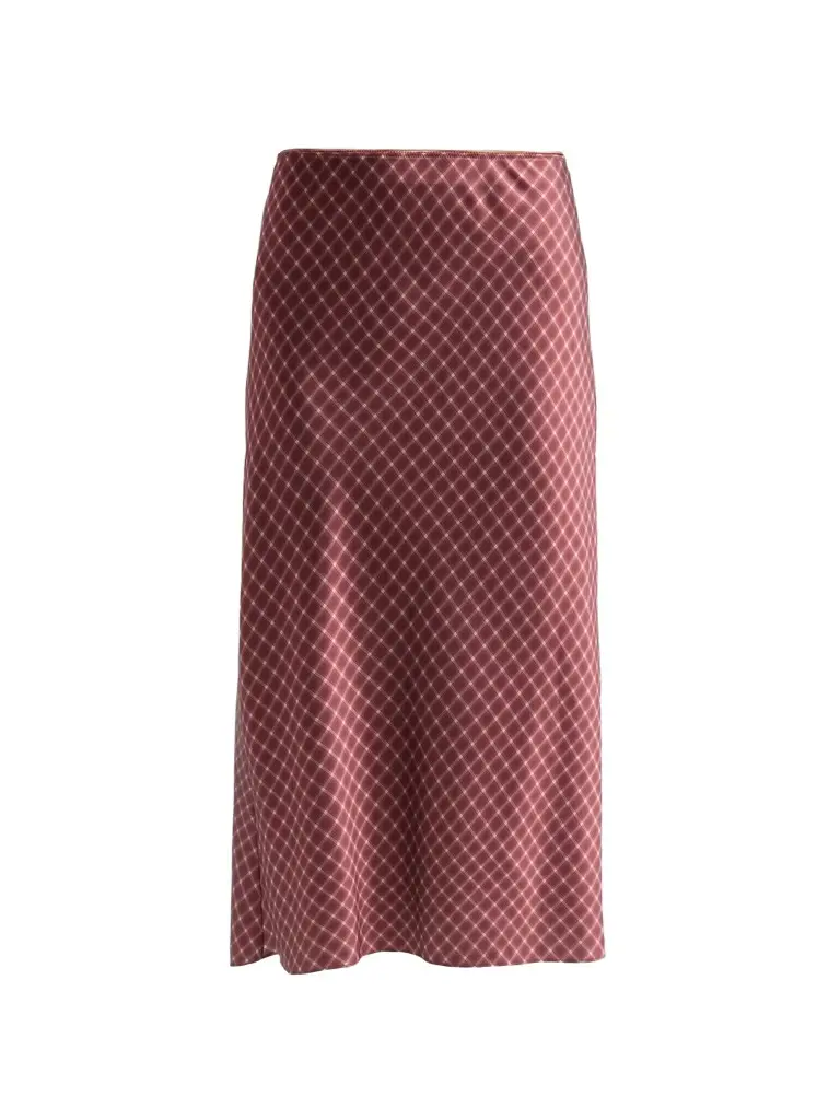 Vince Women's Ombrê Plaid Slip Skirt