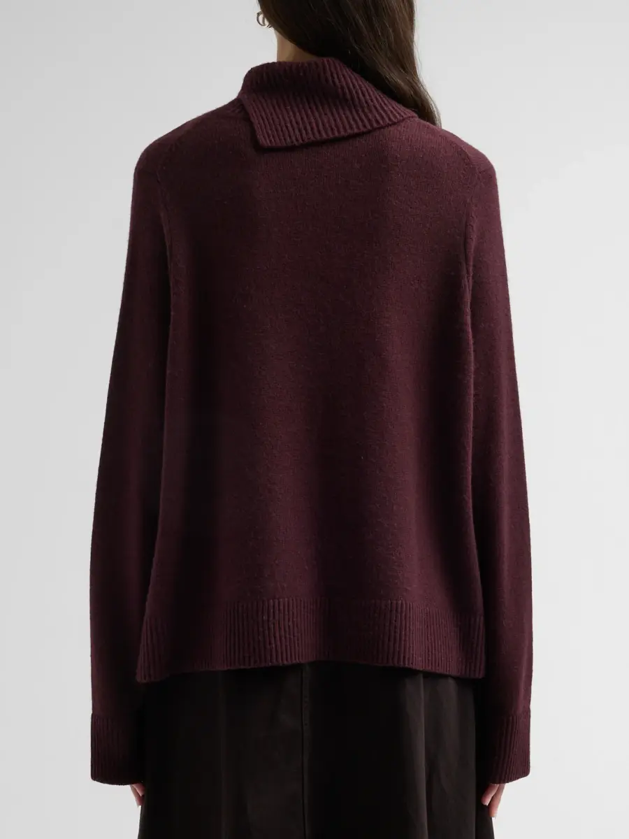 Vince Women's Swing Rib-Knit Wool-Cashmere Sweater | Thumbnail 3