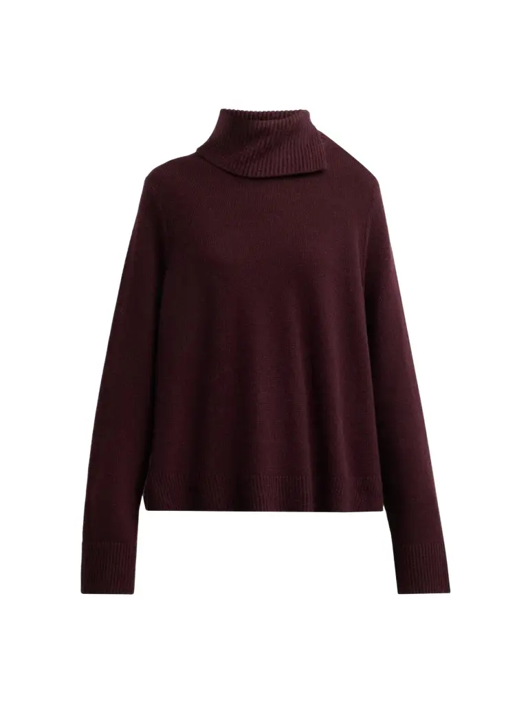Women's Swing Rib-Knit Wool-Cashmere Sweater
